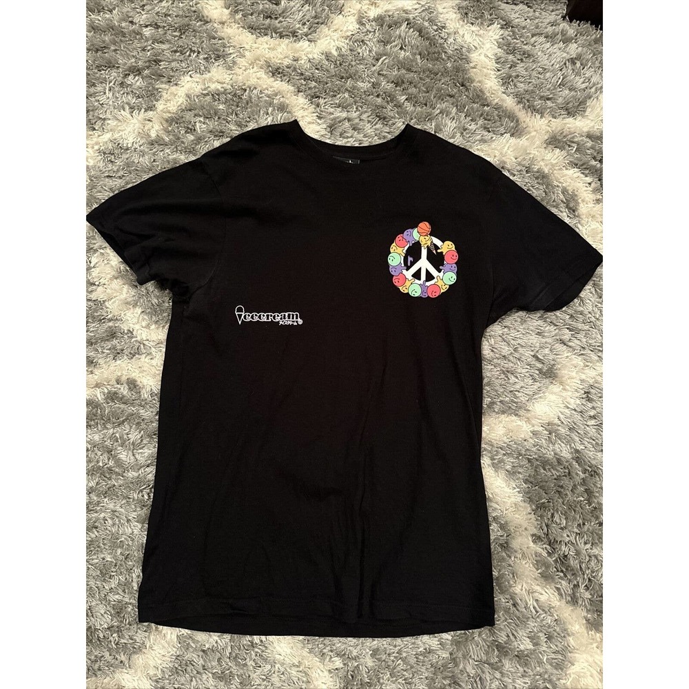 Billionaire Boys Club BBC x ICECREAM Peace Sign Scoop Basketball Tee T-Shirt